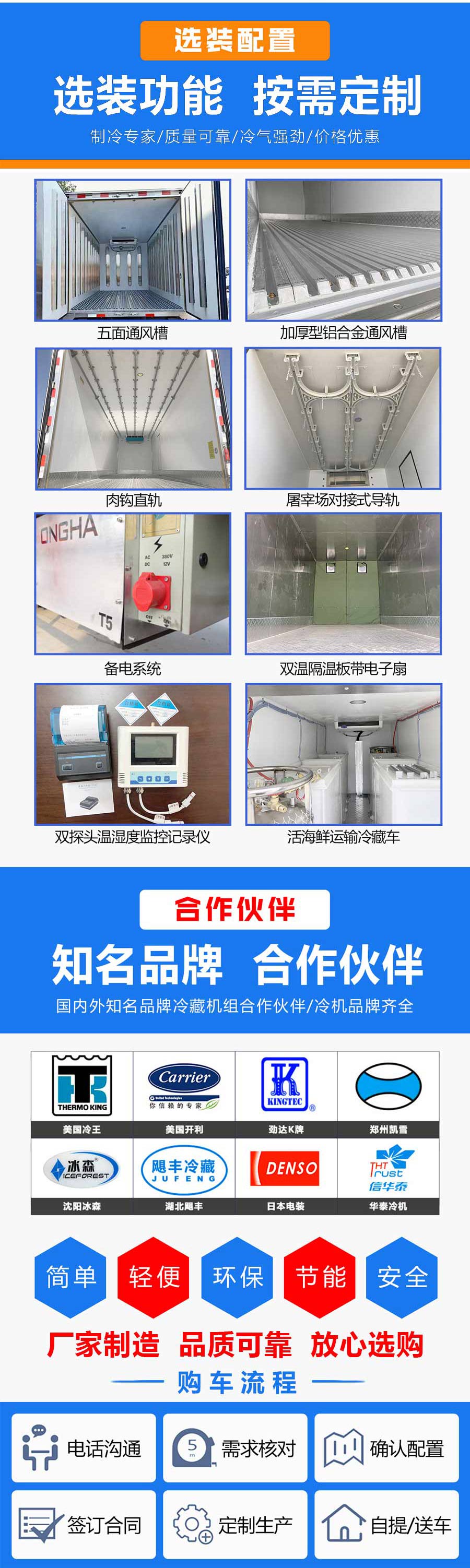 江淮格爾發(fā)A5x高頂雙臥冷藏車(chē)